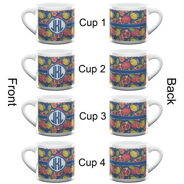 Pomegranates & Lemons Espresso Cup - 6oz (Double Shot Set of 4) APPROVAL