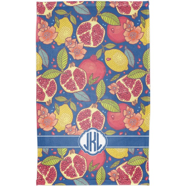 Pomegranates & Lemons Finger Tip Towel - Full View