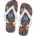 Pomegranates & Lemons Flip Flops - XSmall (Personalized)