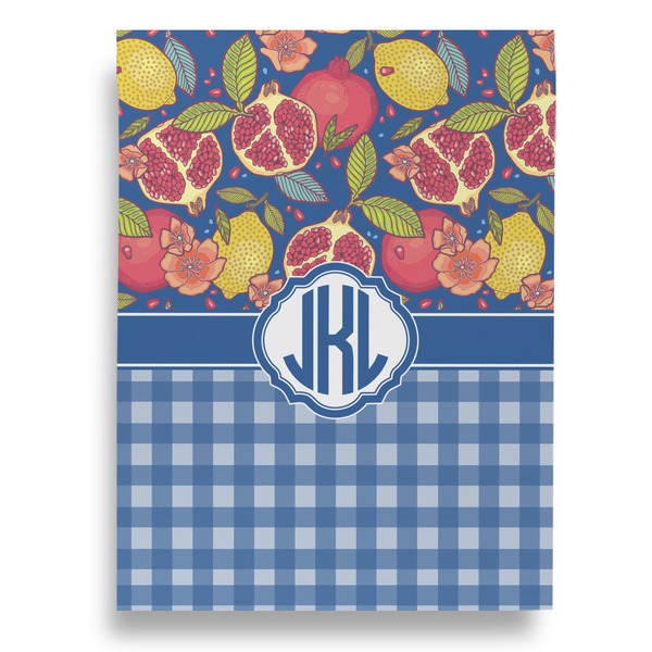 Pomegranates & Lemons Garden Flags - Large - Double Sided - BACK