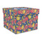 Pomegranates & Lemons Gift Boxes with Lid - Canvas Wrapped - Large - Front/Main