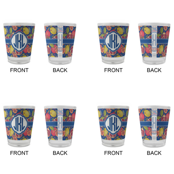 Pomegranates & Lemons Glass Shot Glass - Standard - Set of 4 - APPROVAL