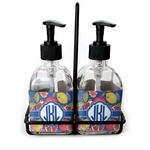 Pomegranates & Lemons Glass Soap & Lotion Bottle Set (Personalized)