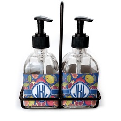 Pomegranates & Lemons Glass Soap & Lotion Bottles (Personalized)