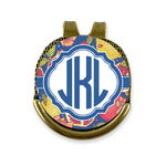 Pomegranates & Lemons Golf Ball Marker - Hat Clip - Gold