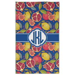 Pomegranates & Lemons Golf Towel - Poly-Cotton Blend - Large w/ Monograms