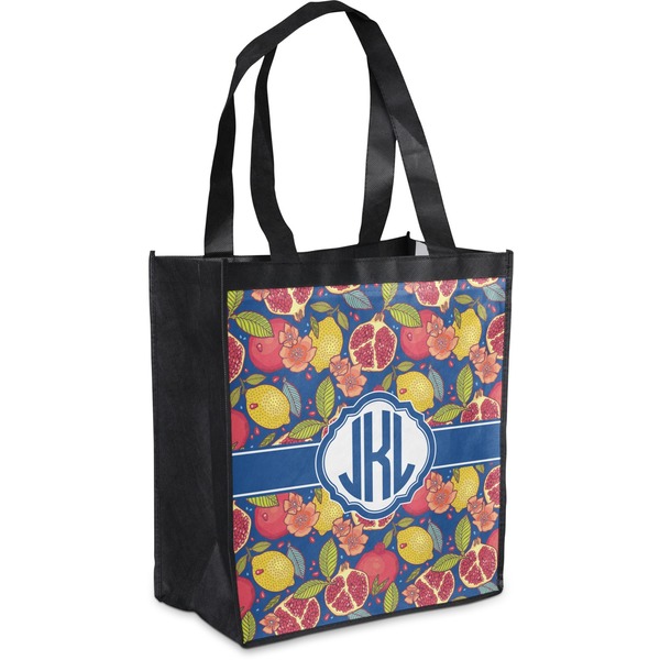 Custom Pomegranates & Lemons Grocery Bag (Personalized)