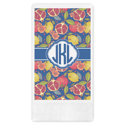 Pomegranates & Lemons Guest Napkins - Full Color - Embossed Edge (Personalized)
