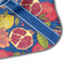 Pomegranates & Lemons Hooded Baby Towel- Detail Corner
