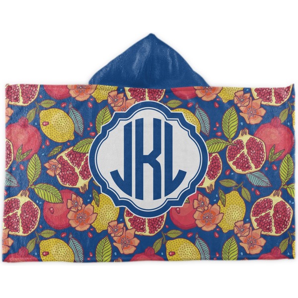 Custom Pomegranates & Lemons Kids Hooded Towel (Personalized)