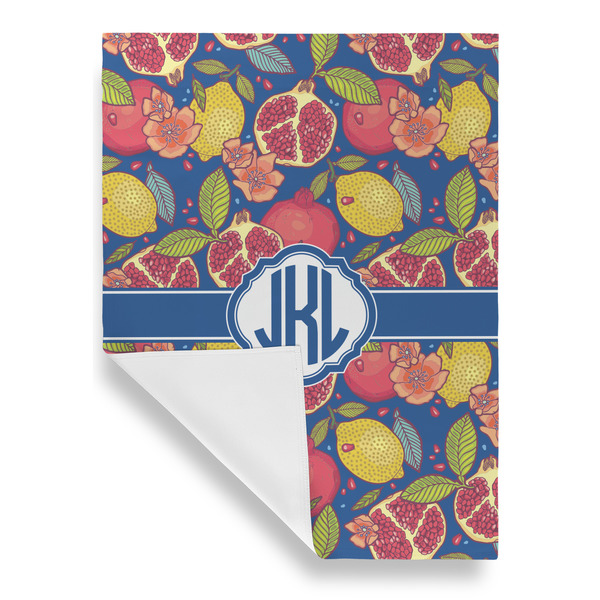 Pomegranates & Lemons House Flags - Single Sided - FRONT FOLDED