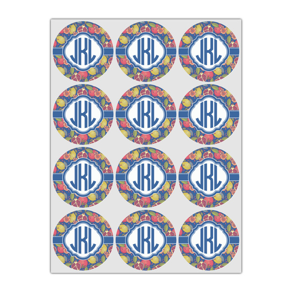 Pomegranates & Lemons Icing Circle - Small - Set of 12