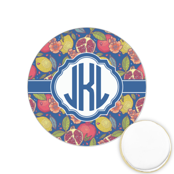 Custom Pomegranates & Lemons Printed Cookie Topper - 1.25" (Personalized)