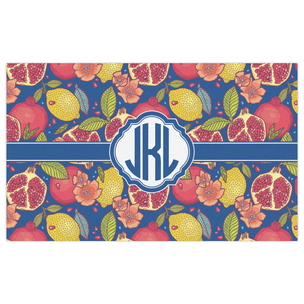 Pomegranates & Lemons Indoor / Outdoor Rug - 3'x5' - Front Flat