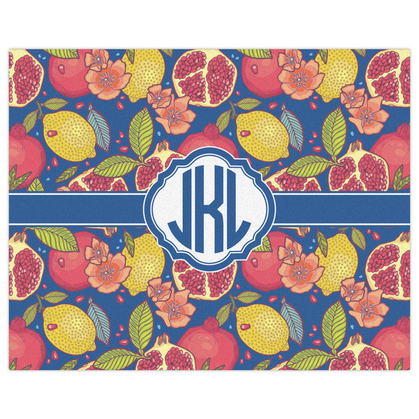 Pomegranates & Lemons Indoor / Outdoor Rug - 8'x10' - Front Flat
