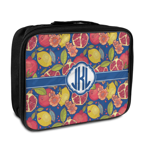 Custom Pomegranates & Lemons Insulated Lunch Bag (Personalized)