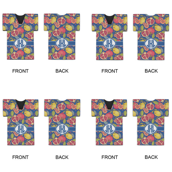 Pomegranates & Lemons Jersey Bottle Cooler - Set of 4 - APPROVAL