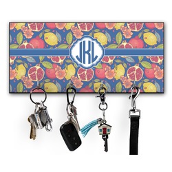 Pomegranates & Lemons Key Hanger w/ 4 Hooks w/ Monogram
