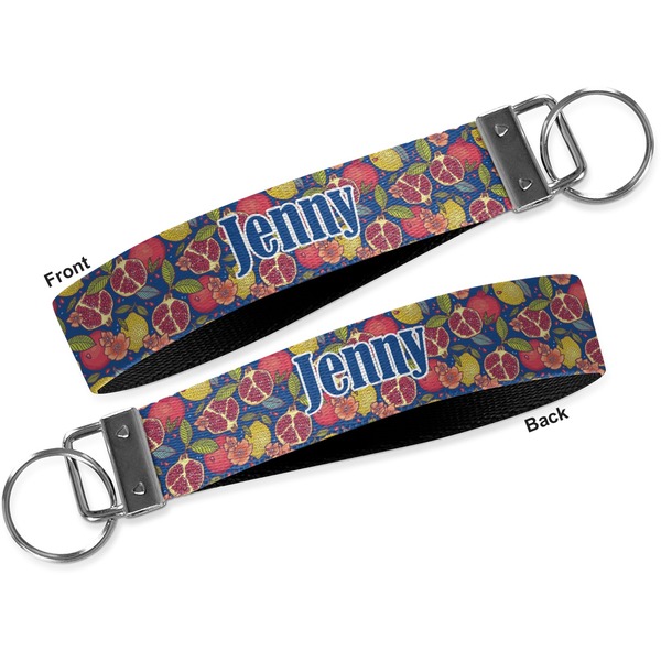 Pomegranates & Lemons Key-chain - Metal and Nylon - Front and Back