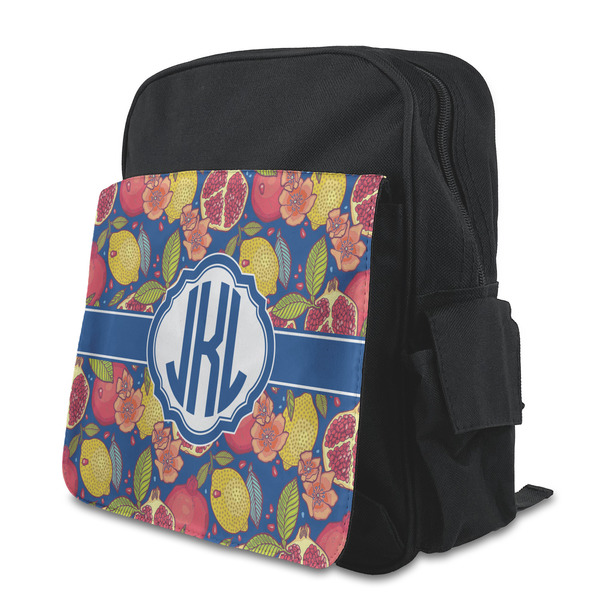 Custom Pomegranates & Lemons Preschool Backpack (Personalized)