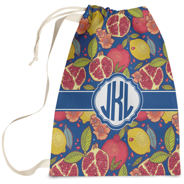 Custom Pomegranates & Lemons Laundry Bag - Large (Personalized)