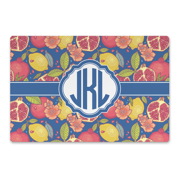 Custom Pomegranates & Lemons Large Rectangle Car Magnet (Personalized)