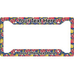Pomegranates & Lemons License Plate Frame - Style A (Personalized)