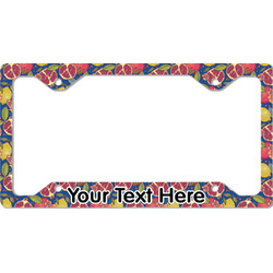 Pomegranates & Lemons License Plate Frame - Style C (Personalized)