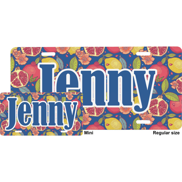Pomegranates & Lemons License Plate (Sizes)