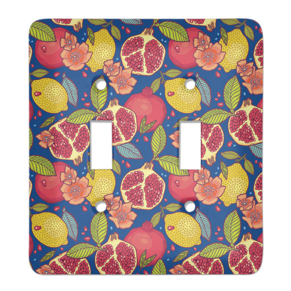 Custom Pomegranates & Lemons Light Switch Cover (2 Toggle Plate)