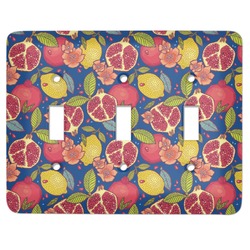 Pomegranates & Lemons Light Switch Cover (3 Toggle Plate)