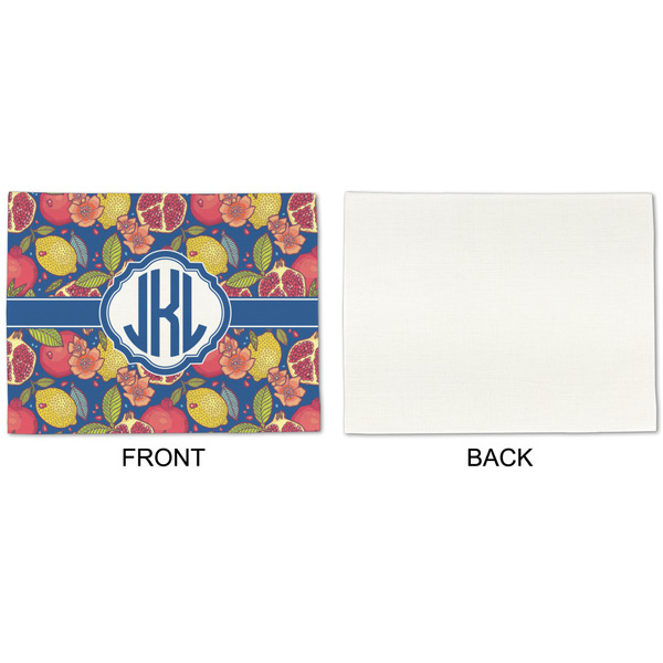 Pomegranates & Lemons Linen Placemat - APPROVAL Single (single sided)