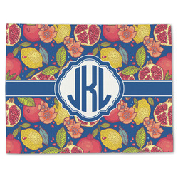 Pomegranates & Lemons Single-Sided Linen Placemat - Single w/ Monogram