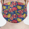 Pomegranates & Lemons Mask - Pleated (new) Front View on Girl