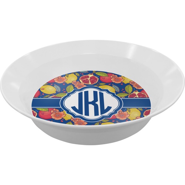 Custom Pomegranates & Lemons Melamine Bowl (Personalized)