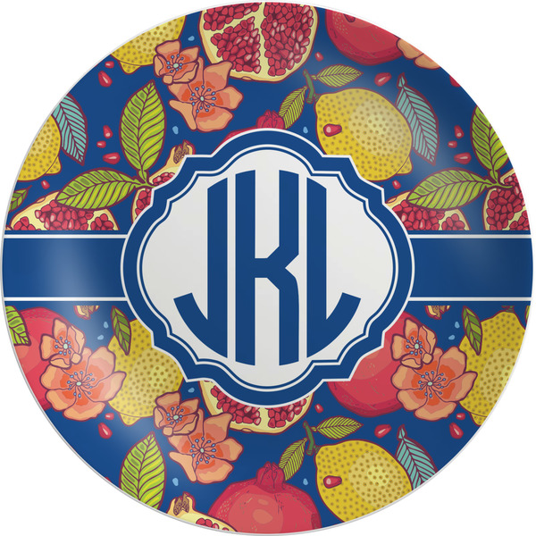 Custom Pomegranates & Lemons Melamine Plate (Personalized)