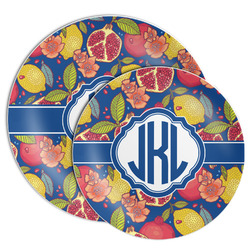Pomegranates & Lemons Melamine Plate (Personalized)