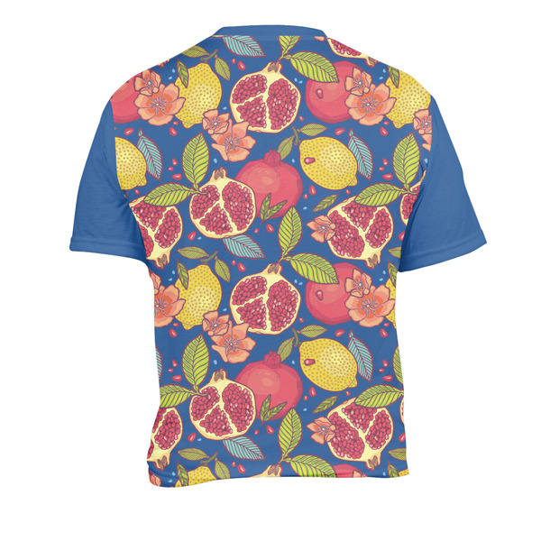 Pomegranates & Lemons Men's Crew Neck T Shirt Medium - Back