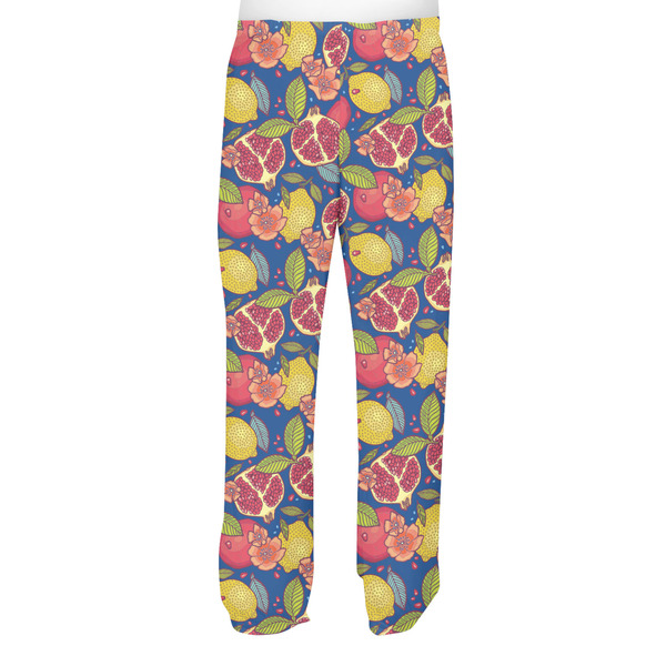 Pomegranates & Lemons Men's Pjs Back - on model
