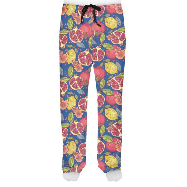 Pomegranates & Lemons Men's Pjs Front - on model