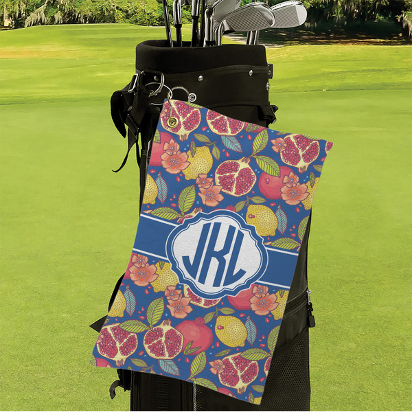 Pomegranates & Lemons Microfiber Golf Towels - Small - LIFESTYLE