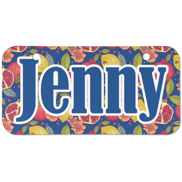 Pomegranates & Lemons Mini Bicycle License Plate - Two Holes