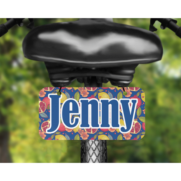 Pomegranates & Lemons Mini License Plate on Bicycle - LIFESTYLE Two holes