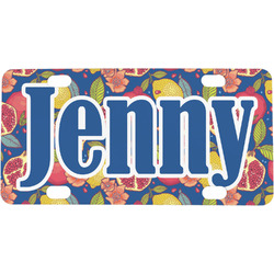 Pomegranates & Lemons Mini/Bicycle License Plate (Personalized)