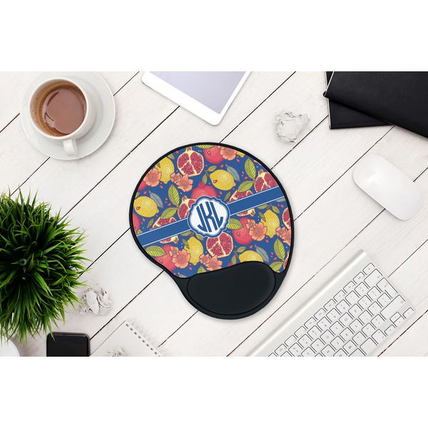 Pomegranates & Lemons Mouse Pad with Wrist Rest - LIFESYTLE 1