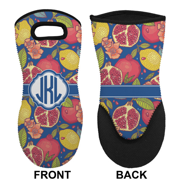 Pomegranates & Lemons Neoprene Oven Mitt (Front & Back)
