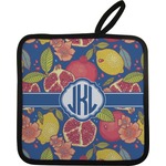 Pomegranates & Lemons Pot Holder w/ Monogram