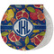 Pomegranates & Lemons Burp Pad - Velour w/ Monogram
