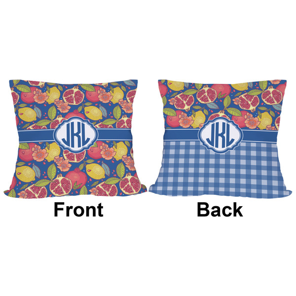 Pomegranates & Lemons Outdoor Pillow - 16x16