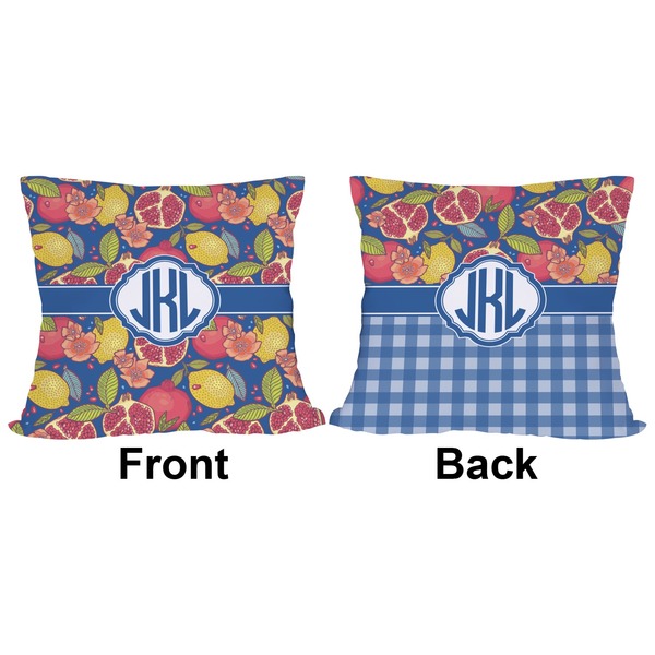 Pomegranates & Lemons Outdoor Pillow - 18x18